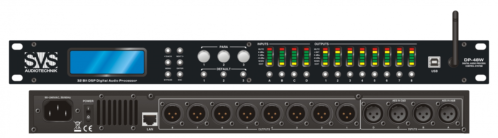 SVS Audiotechnik DP-48W Цифровой процессор: 4 входа 8 выходов в Волгоградской области