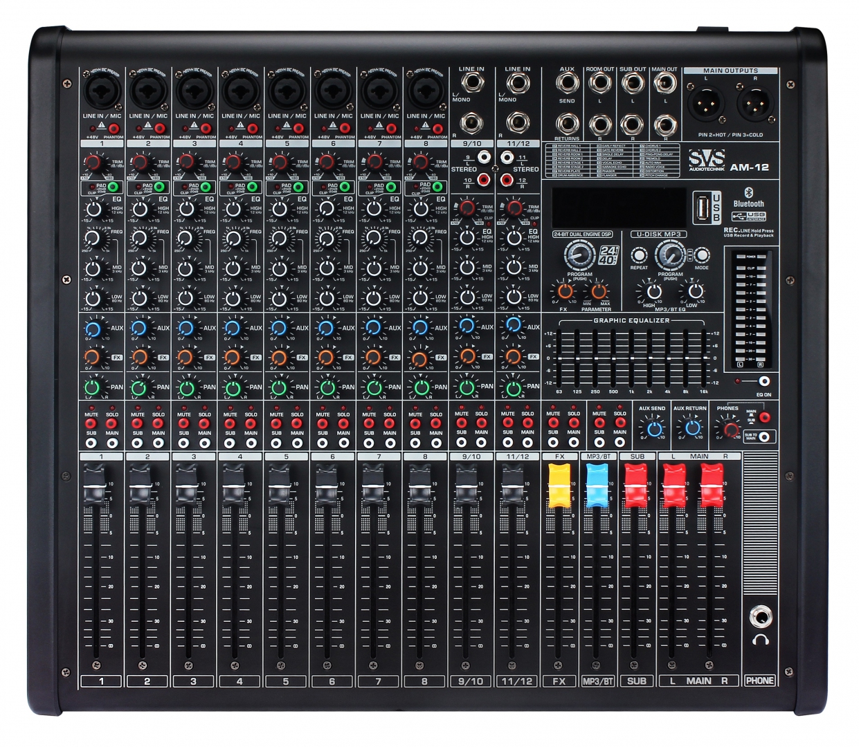 SVS Audiotechnik mixers AM-12 Микшерный пульт аналоговый, 12-канальный в Волгоградской области